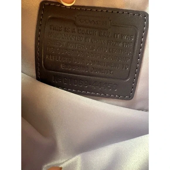 Coach Velvet Pleated Clutch Wristlet Black Purple Satin Snap Closure Evening Bag - Picture 2 of 14